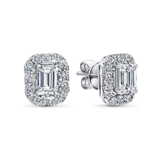 Серьги с бриллиантами - фото 1 Серьги с бриллиантами - фото 1