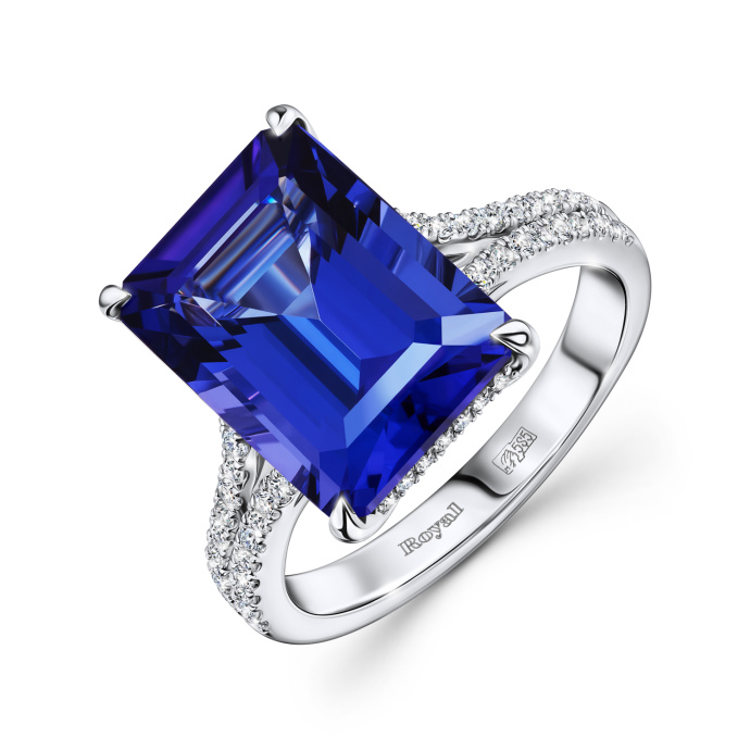 Кольцо с бриллиантами и танзанитом - фото 1 Кольцо с бриллиантами и танзанитом - фото 1