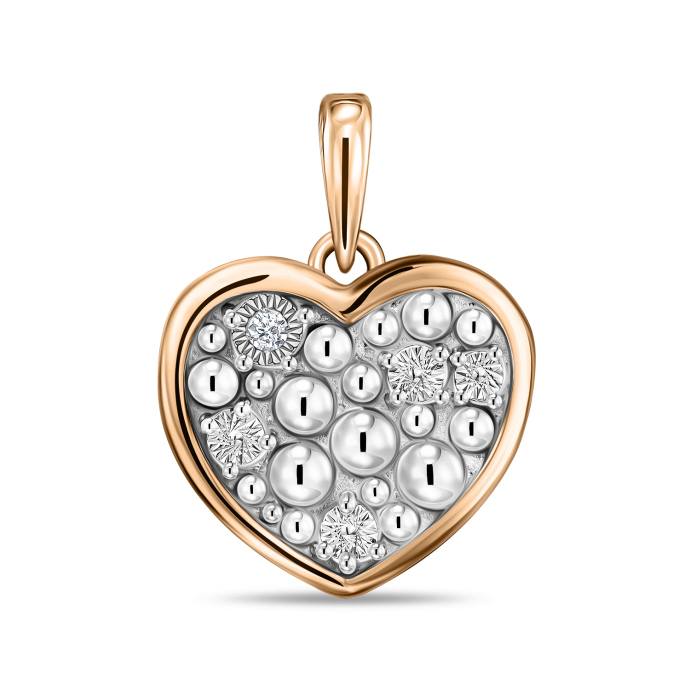 Подвеска с бриллиантом - фото 1