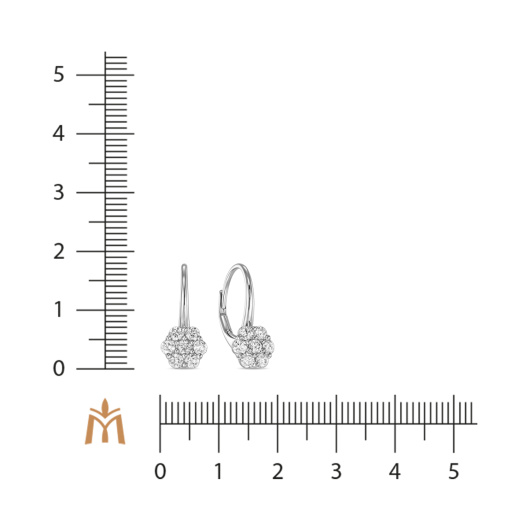 Серьги с бриллиантом