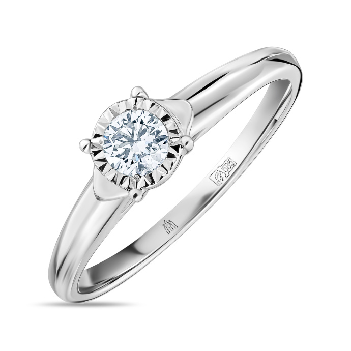 Кольцо с бриллиантом - фото 1 Кольцо с бриллиантом - фото 1