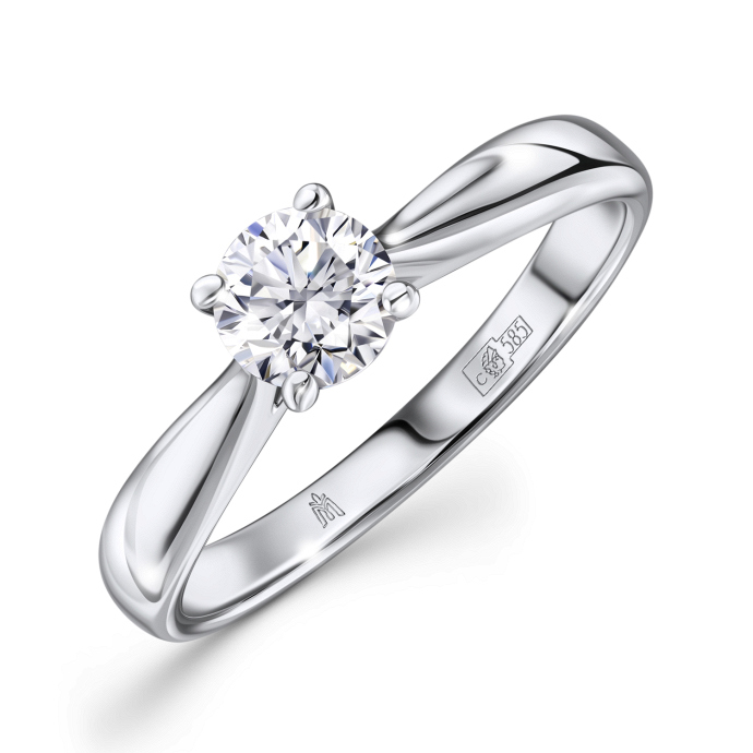 Кольцо с бриллиантом - фото 1 Кольцо с бриллиантом - фото 1