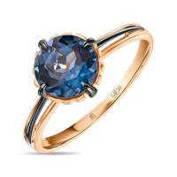 Кольцо с лондон топазом - фото 1 Кольцо с лондон топазом - фото 1