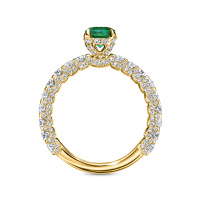 Кольцо с бриллиантами и изумрудом - фото 3 Кольцо с бриллиантами и изумрудом - фото 3