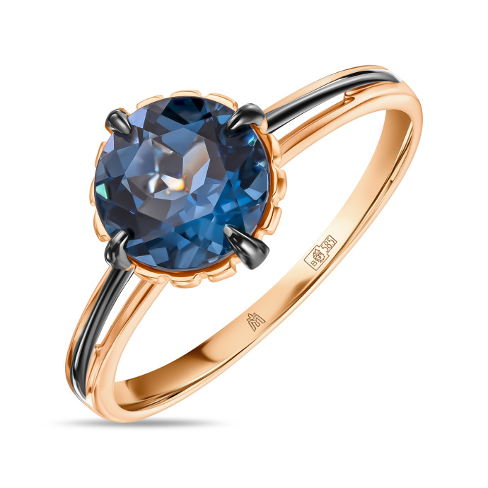 Кольцо с лондон топазом - фото 1 Кольцо с лондон топазом - фото 1