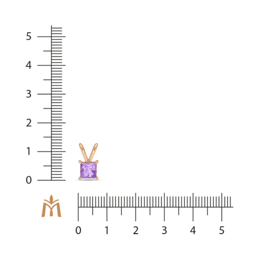 Подвеска с аметистом