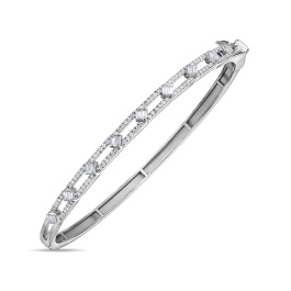 Браслет жесткий с бриллиантами