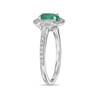 Кольцо с бриллиантами и изумрудом - фото 3 Кольцо с бриллиантами и изумрудом - фото 3