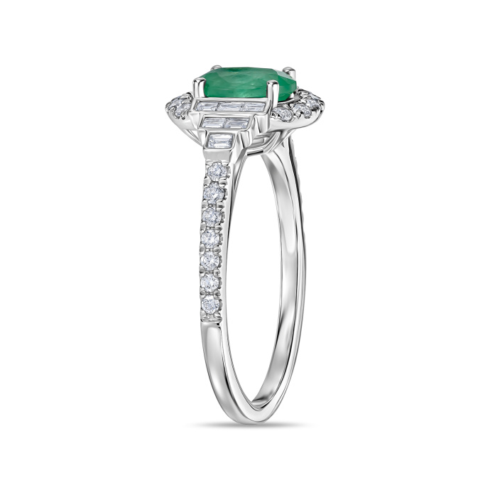 Кольцо с бриллиантами и изумрудом - фото 3 Кольцо с бриллиантами и изумрудом - фото 3