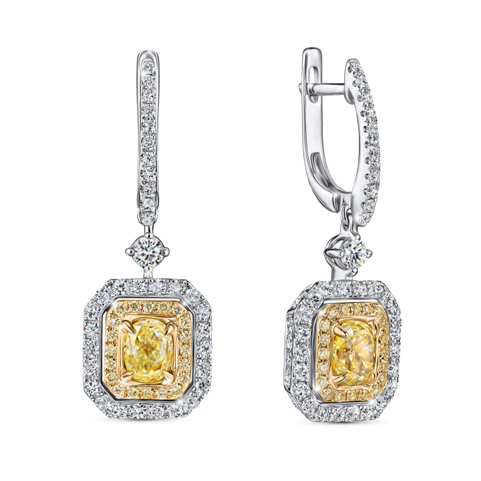 Серьги с бриллиантами - фото 1