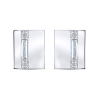 Запонки с бриллиантом - фото 1