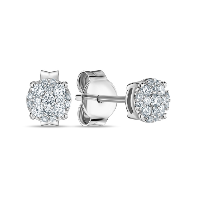 Серьги с бриллиантом - фото 1 Серьги с бриллиантом - фото 1