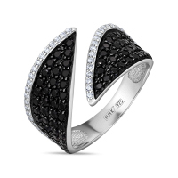 Кольцо с фианитами - фото 1