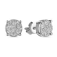 Серьги с бриллиантами - фото 1