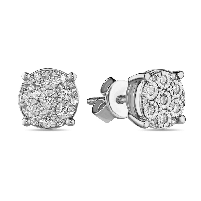 Серьги с бриллиантами - фото 1