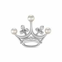 Подвеска с жемчугом и бриллиантами - фото 1 Подвеска с жемчугом и бриллиантами - фото 1