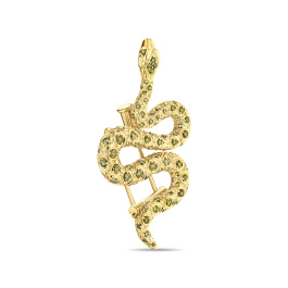 Брошь с цветными бриллиантами и цветными бриллиантами