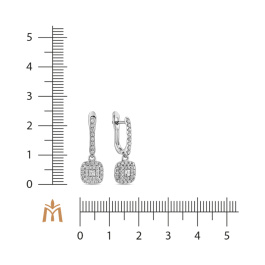 Серьги с бриллиантом