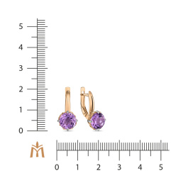 Серьги с аметистами