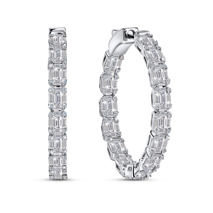 Серьги с бриллиантами - фото 1