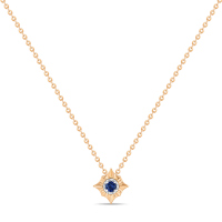 Колье с сапфиром и бриллиантом - фото 1