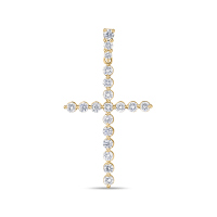 Крест с бриллиантом - фото 1