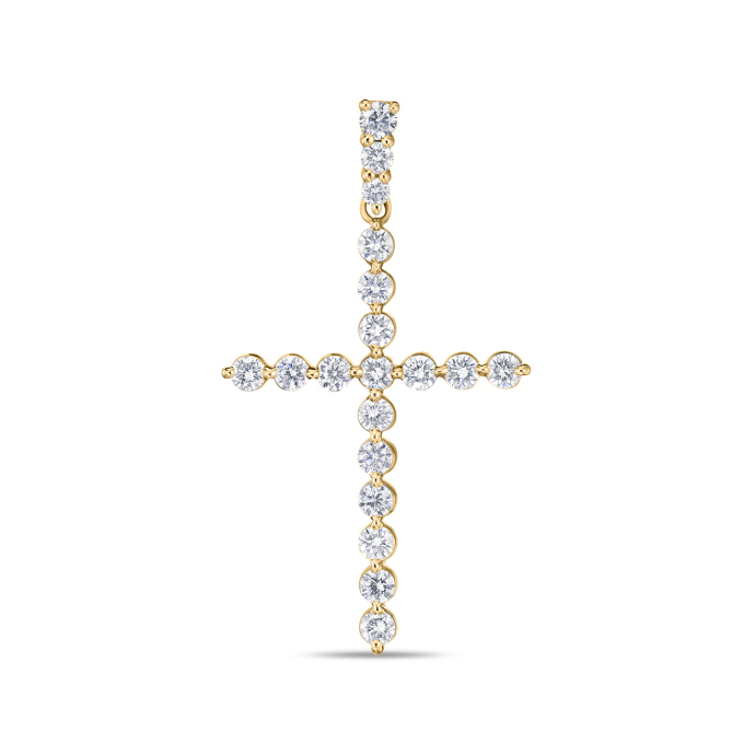 Крест с бриллиантом - фото 1