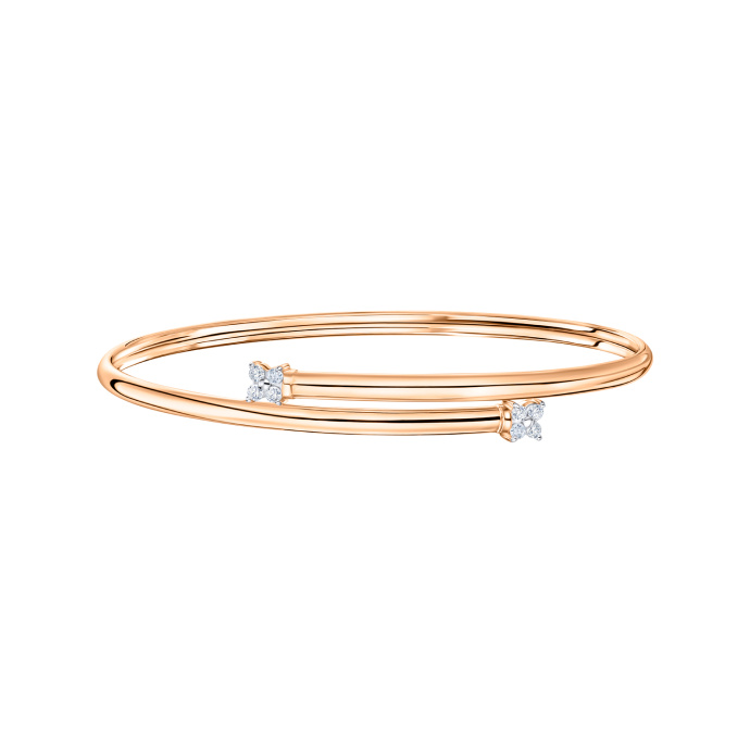 Браслет жесткий с фианитами - фото 1