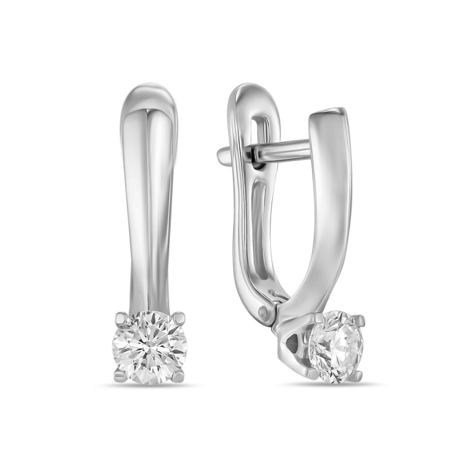 Серьги с бриллиантами - фото 1