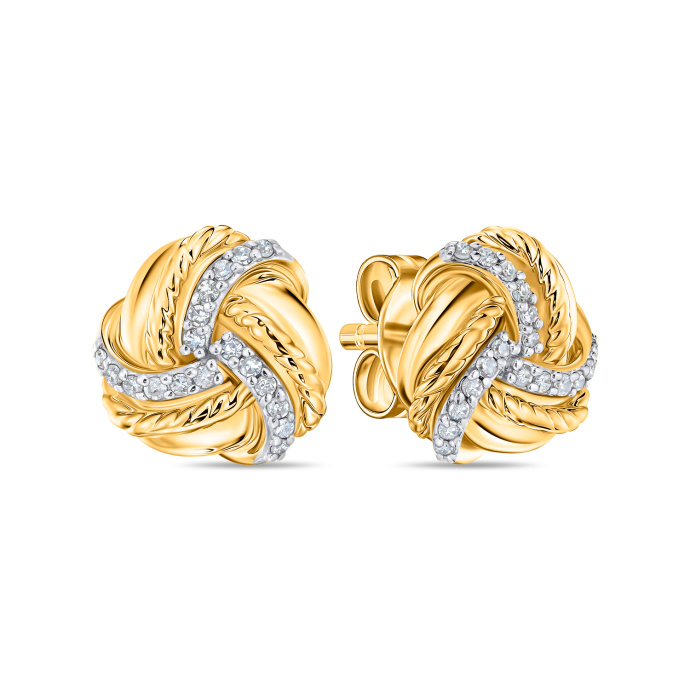 Серьги с бриллиантами - фото 1