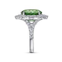 Кольцо с бриллиантом и турмалином - фото 2 Кольцо с бриллиантом и турмалином - фото 2