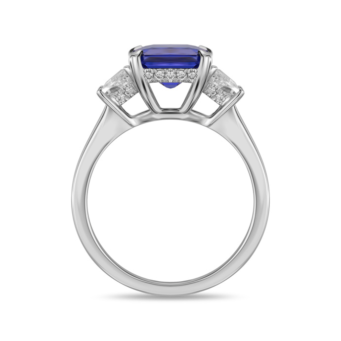 Кольцо с бриллиантом и танзанитом - фото 2 Кольцо с бриллиантом и танзанитом - фото 2