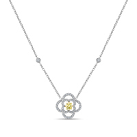 Колье с бриллиантами и облагороженными бриллиантами - фото 1