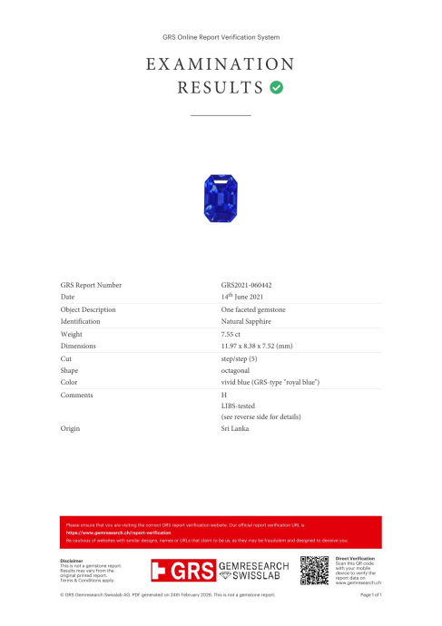 Кольцо с бриллиантом и сапфиром - фото 3