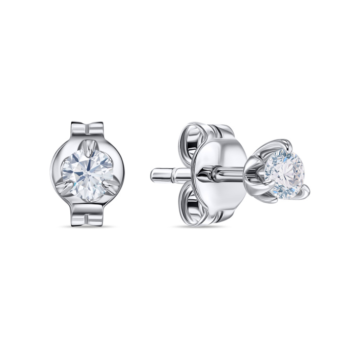 Серьги с бриллиантами - фото 1