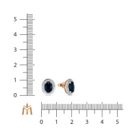 Серьги с бриллиантами и сапфирами - фото 2