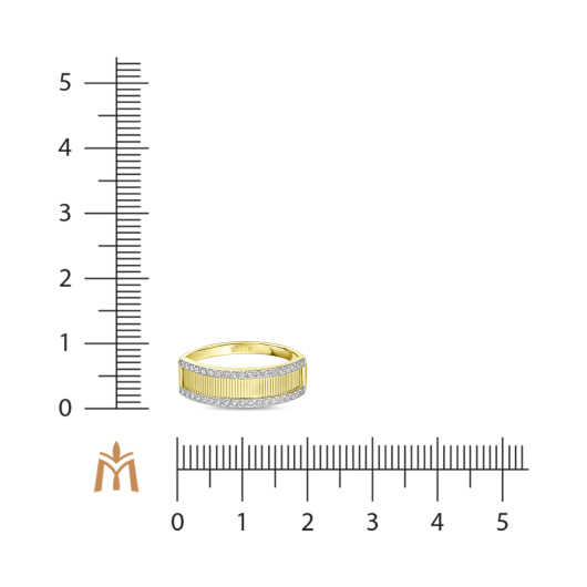 Кольцо с фианитами