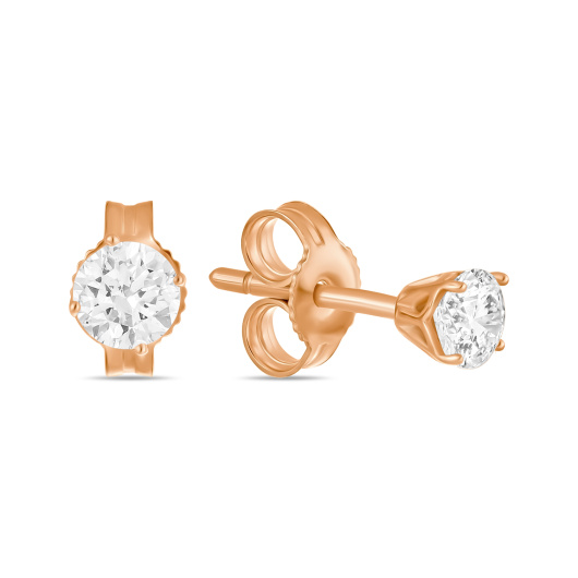 Серьги с фианитами