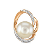 Подвеска с бриллиантами и жемчугом - фото 1 Подвеска с бриллиантами и жемчугом - фото 1