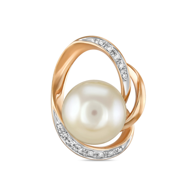 Подвеска с бриллиантами и жемчугом - фото 1 Подвеска с бриллиантами и жемчугом - фото 1