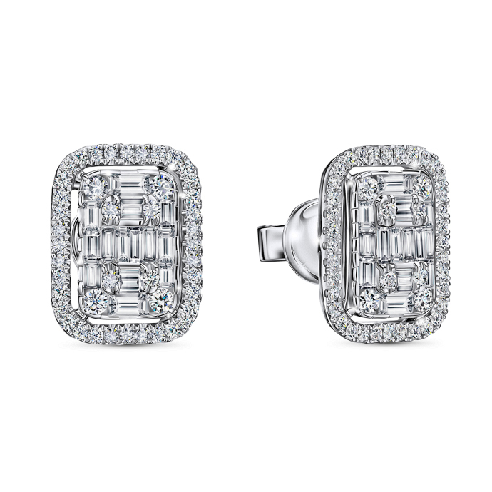 Серьги с бриллиантами - фото 1 Серьги с бриллиантами - фото 1