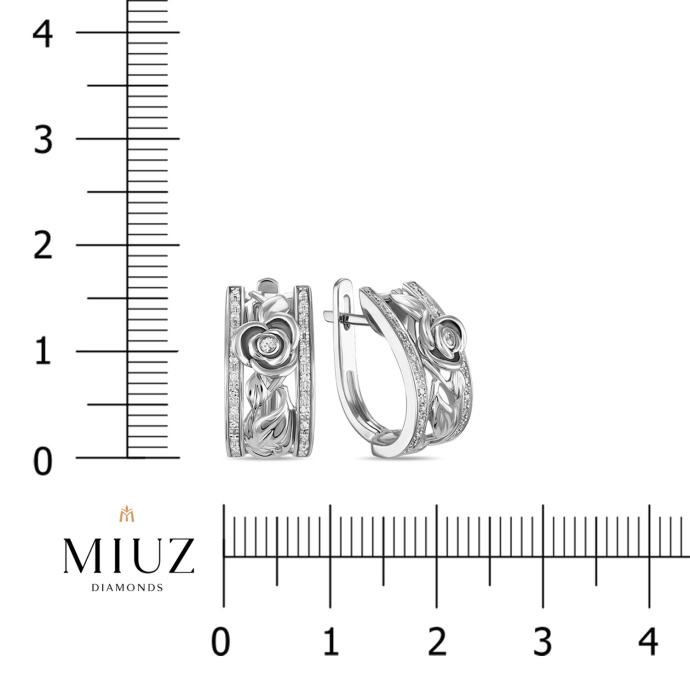 Серьги с бриллиантами и цветными сапфирами - фото 2 Серьги с бриллиантами и цветными сапфирами - фото 2