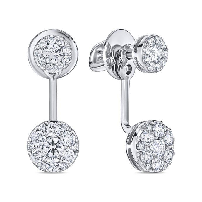 Серьги с бриллиантом - фото 1 Серьги с бриллиантом - фото 1