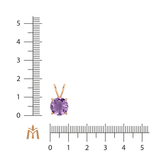 Подвеска с аметистом