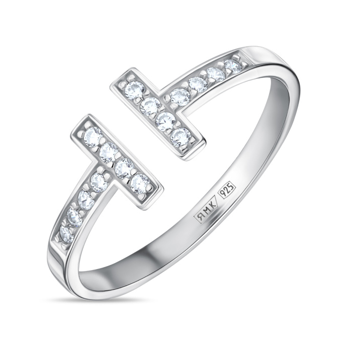 Кольцо с фианитами - фото 1 Кольцо с фианитами - фото 1