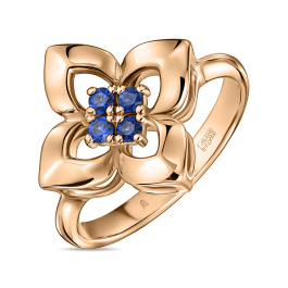 Кольцо с сапфирами