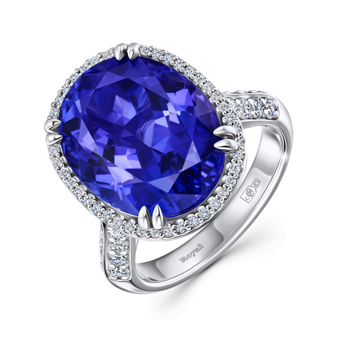 Кольцо с бриллиантами и танзанитом - фото 2 Кольцо с бриллиантами и танзанитом - фото 2