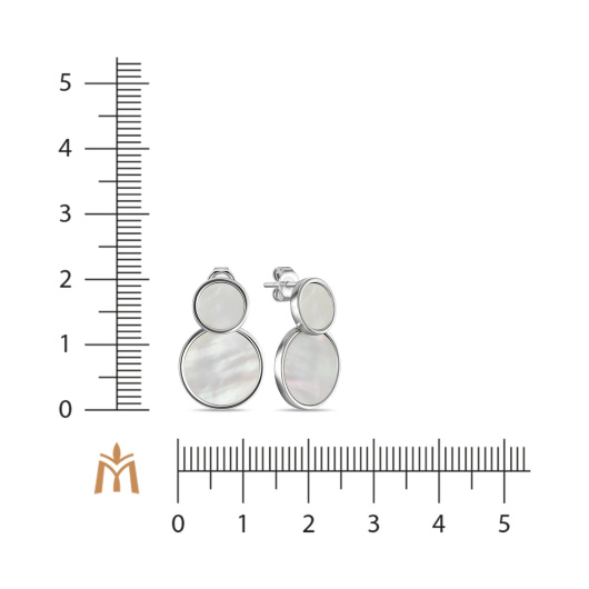 Серьги с перламутром