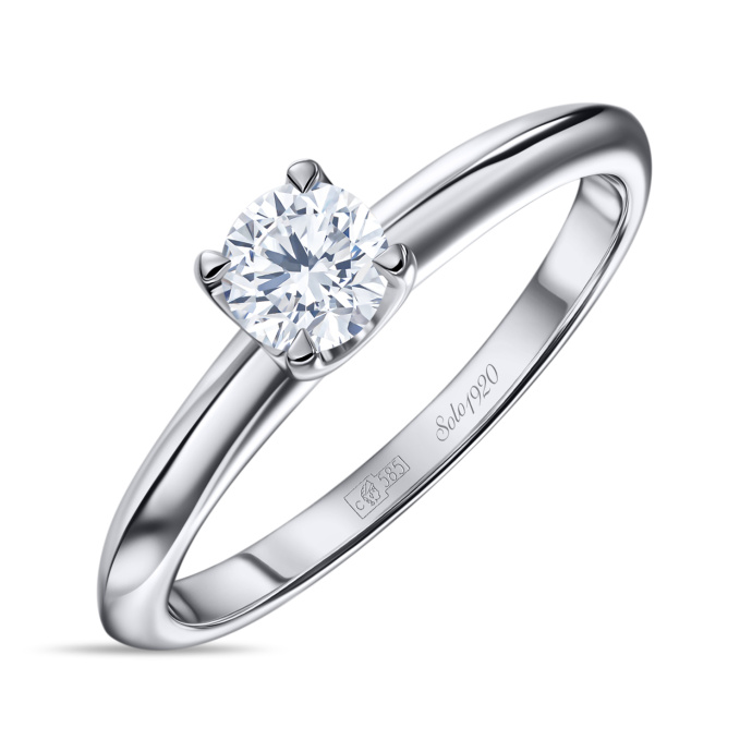 Кольцо с бриллиантом - фото 1