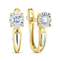 Серьги с бриллиантом - фото 1 Серьги с бриллиантом - фото 1